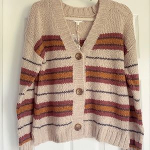 Striped Cardigan Sweater